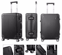 DB3*09002 新秀麗經(jīng)典鋁箱登機行李箱  23寸-黑色