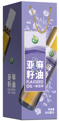 禾煜一級(jí)壓榨亞麻籽油單瓶裝禮盒500ml