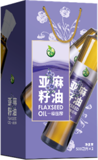 禾煜一級(jí)壓榨亞麻籽油雙瓶裝禮盒1000ml